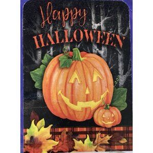 Happy Halloween Fall Garden Flag Spooky Pumpkin Leaf Halloween Decor Outdoor New